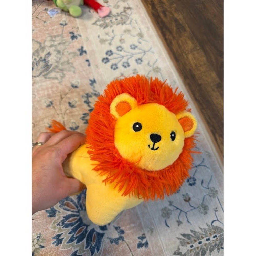 Safari Nursery American Greetings Lion Plush Toy Small Yellow Orange Kawaii